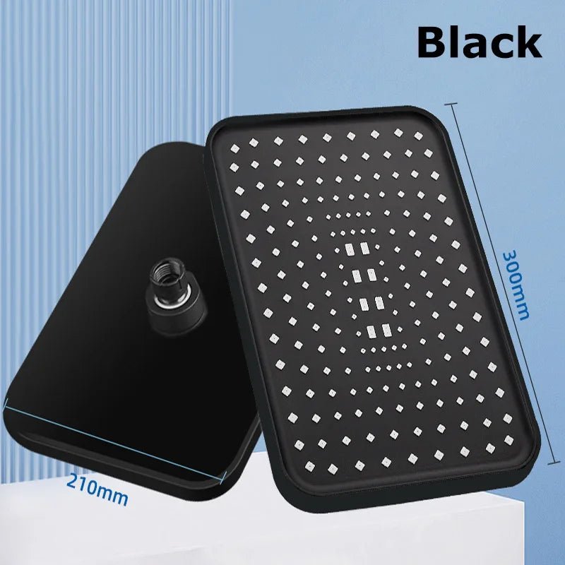 AQUAPULSE – Cabezal de ducha de lluvia ajustable 360° con boquillas antical