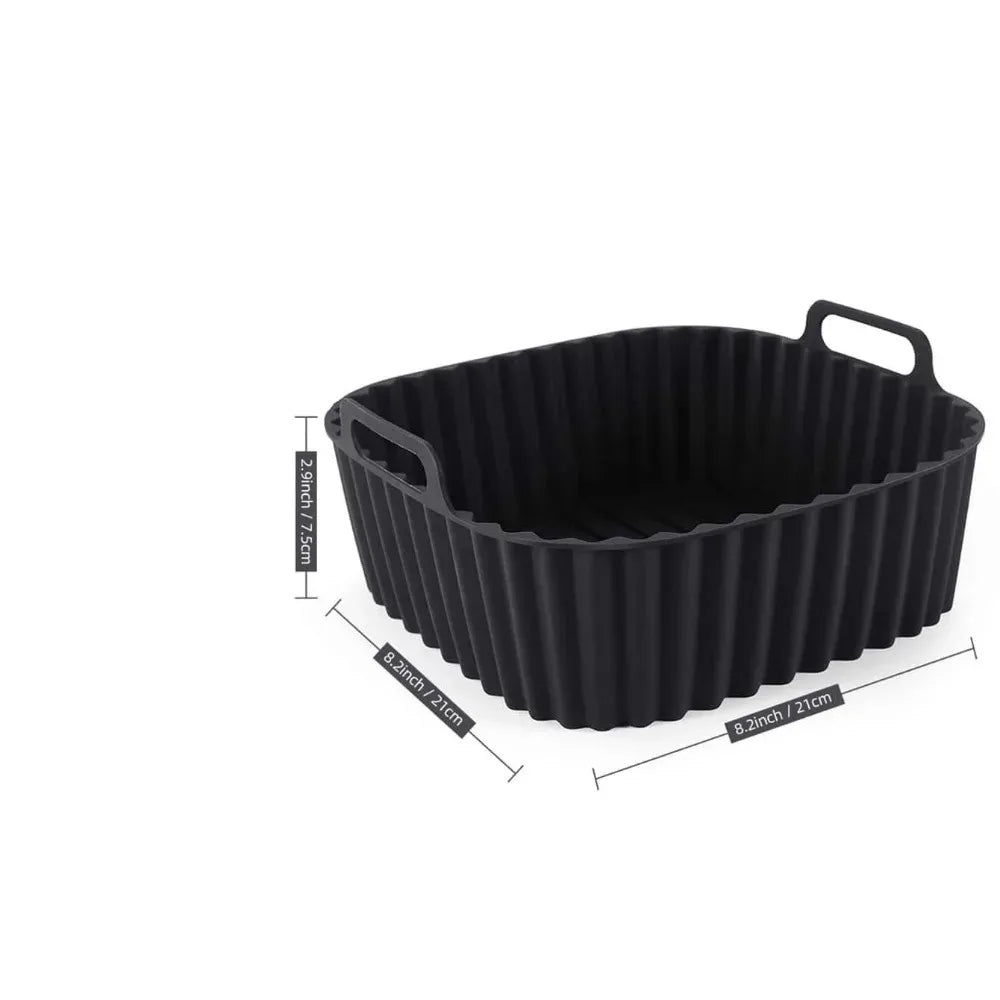 SAUBERFRY – Square Silicone Inserts for the Air Fryer, Non-Stick & Reusable (4–7 QT)