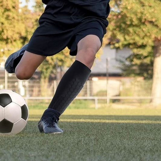 PROGUARD ESPINILLERAS – Protector de piernas con soporte para el tobillo para jugadores de fútbol