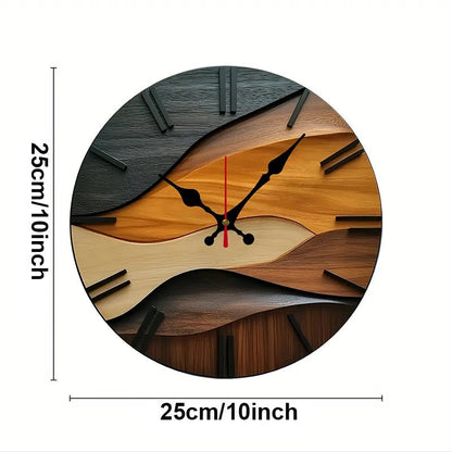 QUIETRA – Nordische geräuschlose Wanduhr aus Holz für Zuhause und Büro 1