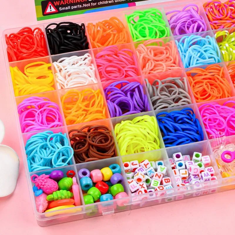 RAINBOWCRAFT – DIY-Armband-Bastelset für Kinder mit bunten Perlen 4