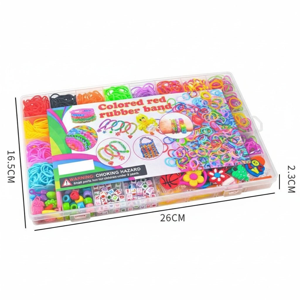 RAINBOWCRAFT – DIY-Armband-Bastelset für Kinder mit bunten Perlen 6