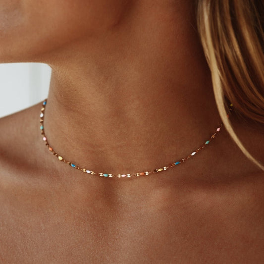 RAINBOWGLOW – Leuchtende Choker-Halskette für ein mutiges Statement 0