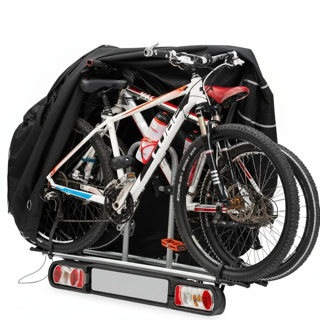 RAINCAPE – Wasserdichte Schutzhülle für 1–3 Fahrräder mit sicheren Befestigungslöchern 1