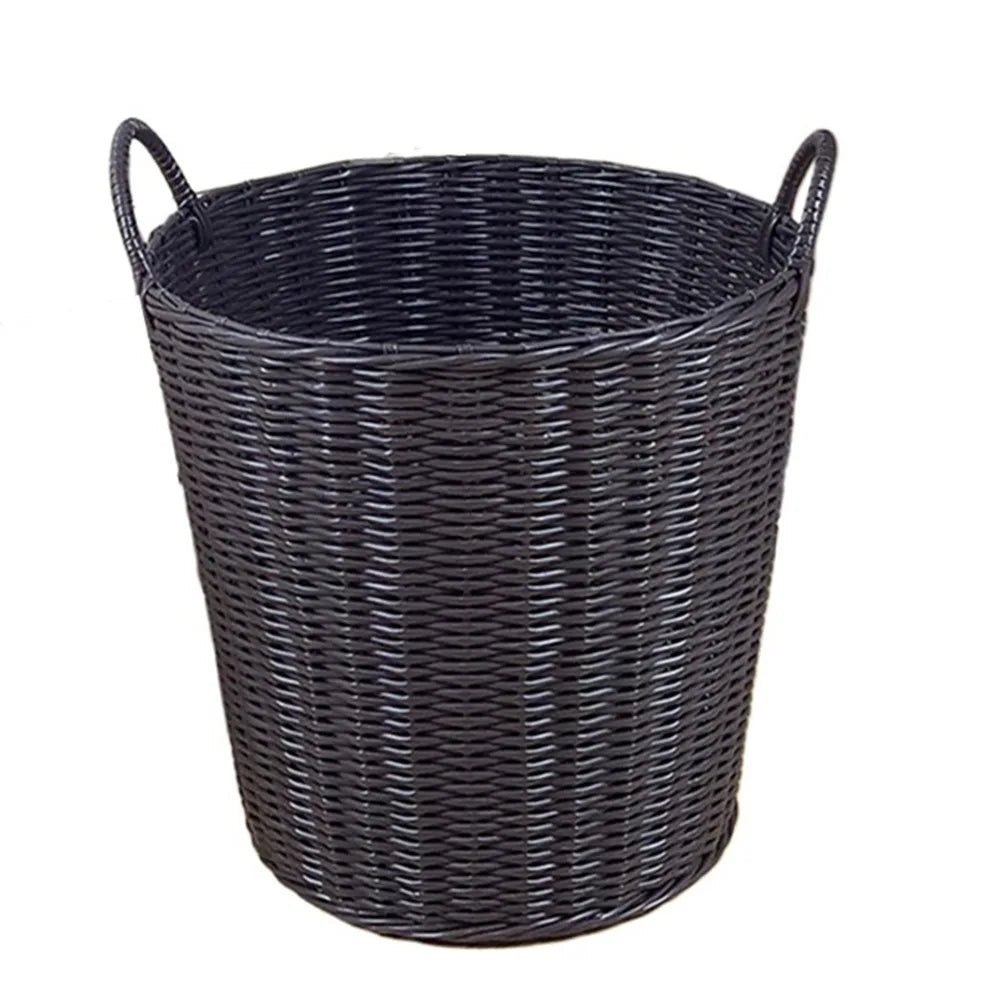 RATTANLY – Faltbarer Wäschekorb im Rattan-Stil für platzsparende Aufbewahrung 7