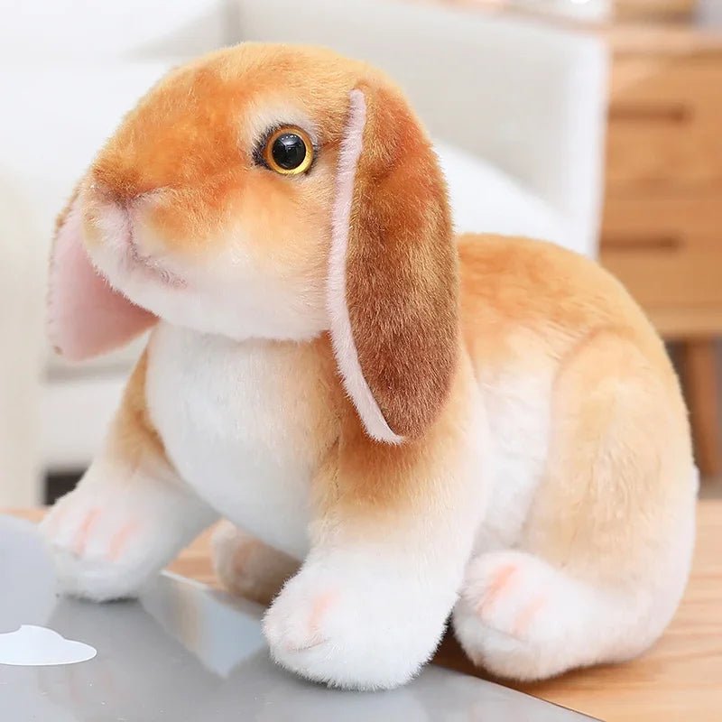 REALBUN – 20 cm großes, lebensechtes Plüschkaninchen für Wohndekoration und als Geschenk 4