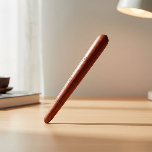 REFLEXWOOD – Natürlicher Akupunktur-Massagestab aus Holz für Fußreflexzonenmassage und Meridiantherapie 0