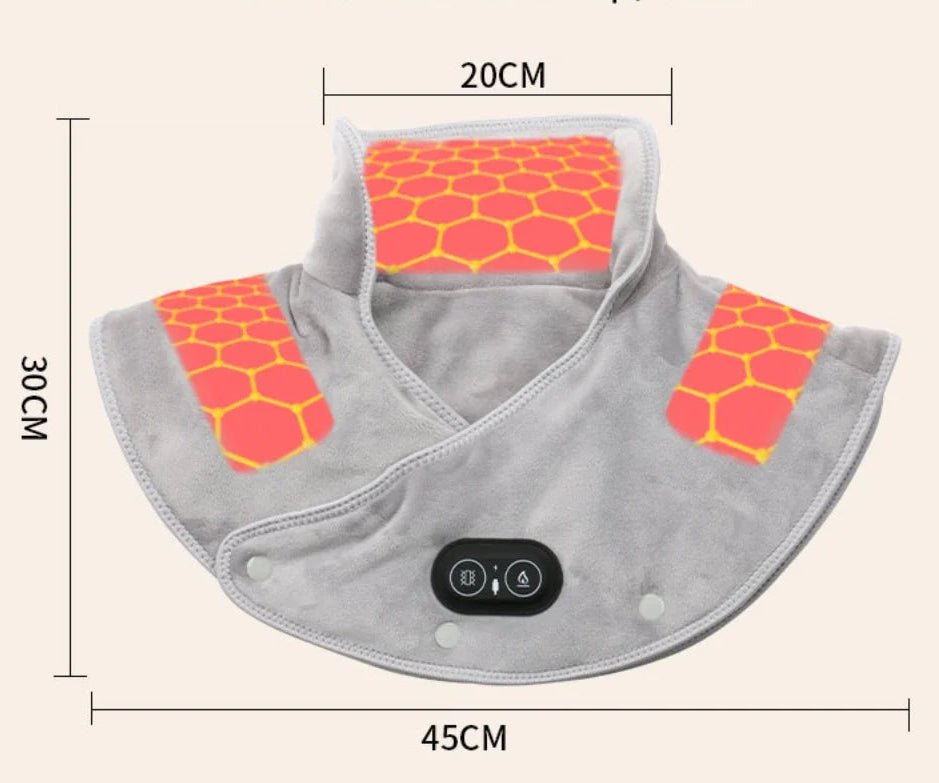 RELAXWAVE – USB-Nackenmassagegerät mit Vibration und individuell einstellbaren Wärmestufen 8