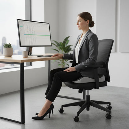 COREPOST – Orthopedic Seat Cushion with Bamboo Charcoal for Balanced Sitting Comfort
