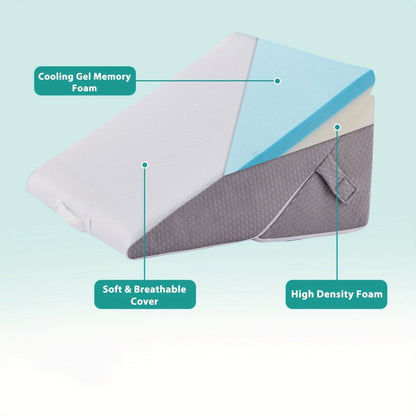 RESTWEDGE – Verstellbares Keilkissen aus Memory-Schaum zur Unterstützung von Rücken und Beinen mit tragbarem Design 5