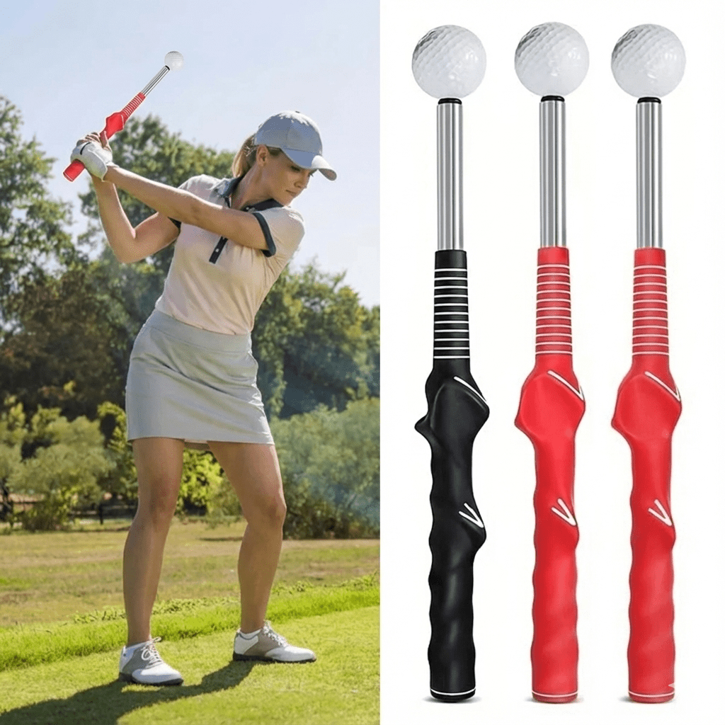 RHYTHMCLICK – Einziehbarer Golfschwungtrainer mit Klick-Feedback 1