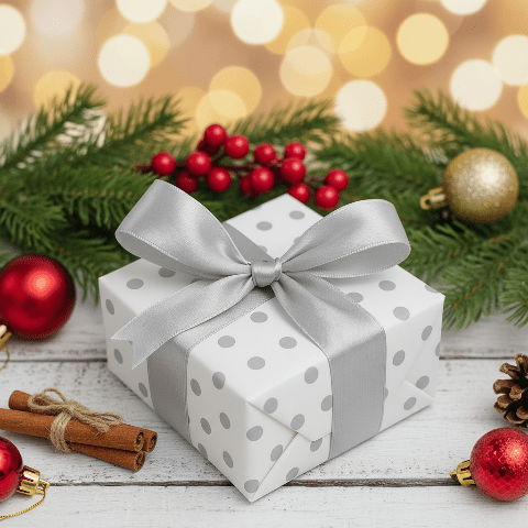 RIBBONNEST – Nachhaltiges Geschenkpapier-Set mit Satinband für alle Anlässe 0