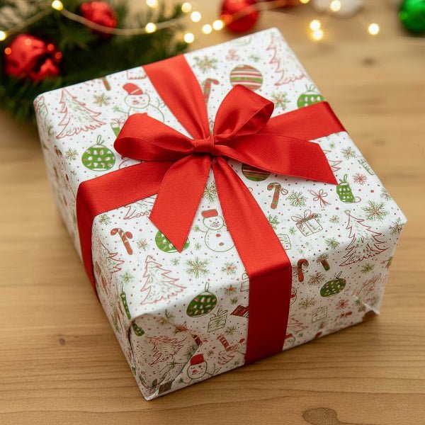 RIBBONNEST – Nachhaltiges Geschenkpapier-Set mit Satinband für alle Anlässe 5