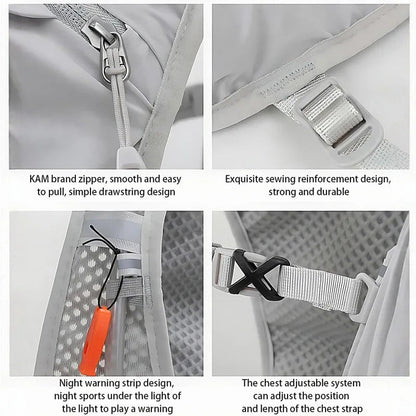 RIDEFLASH – Wasserdichte reflektierende Fitnessweste für Laufen und Rennradfahren 4