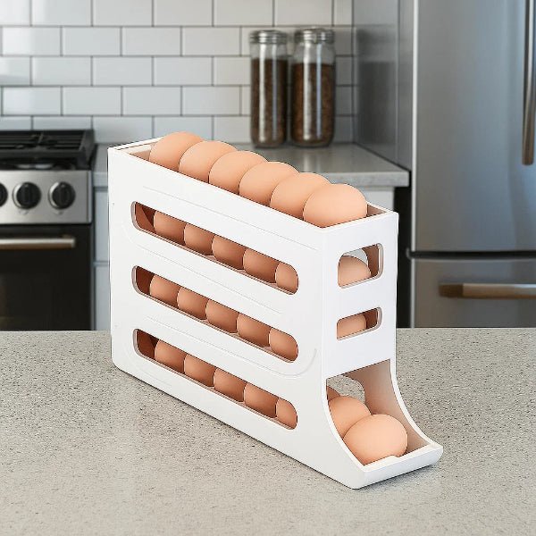 ROLLKEEP – Eieraufbewahrungsbox mit großem Fassungsvermögen und Rolldesign für 30 Eier 0