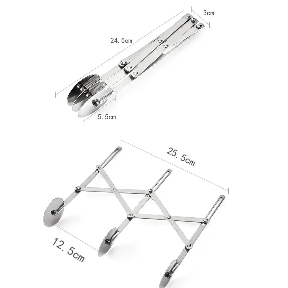 ROLLWAVE – Verstellbarer Teigschneider mit Rad zum Backen und für die Teigzubereitung 4