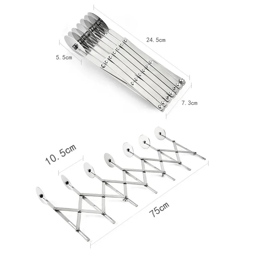 ROLLWAVE – Verstellbarer Teigschneider mit Rad zum Backen und für die Teigzubereitung 6