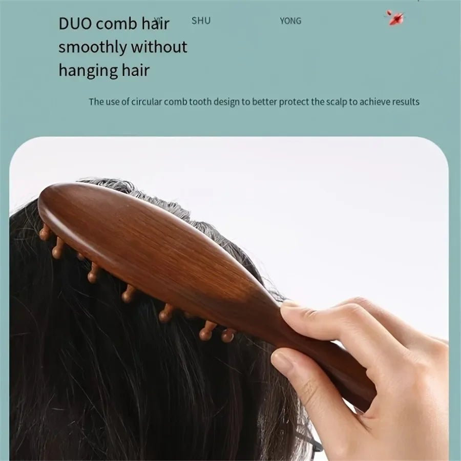 ROSESCALP – Rosenholz-Massagekamm zur Kopfhautstimulation und Schmerzlinderung 3