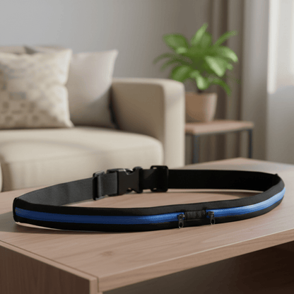 RUNBELT – Verstellbare, wasserdichte Lauf-Hüfttasche mit zwei Taschen 0