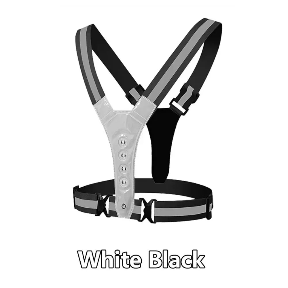 RUNLUX – Verstellbare LED-reflektierende Laufweste 10