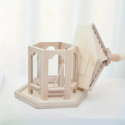 RUSTAFEED – Rustikales, handgefertigtes Vogelhäuschen aus Holz mit integriertem Wassersystem 5