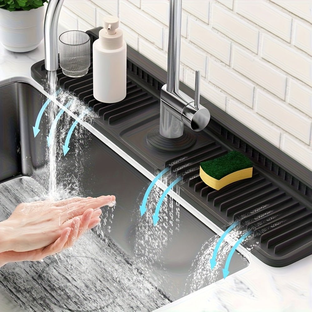 Rayvia - Spritzschutz für Küchenspüle mit 7° Neigung & schnellem Abtropfen 0