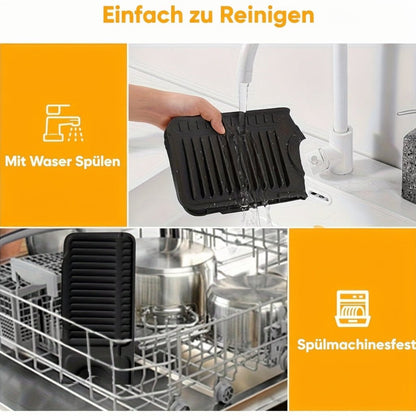 Rayvia - Spritzschutz für Küchenspüle mit 7° Neigung & schnellem Abtropfen 7