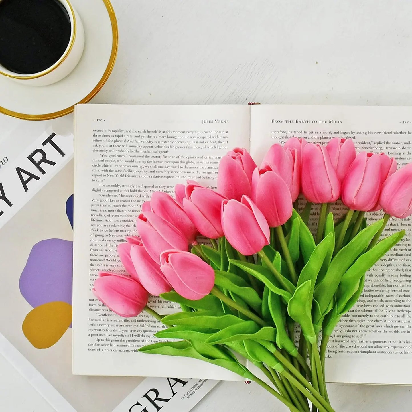 ECHTTULPE – Tulipanes artificiales de tacto real para decoración elegante