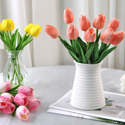 ECHTTULPE – Tulipanes artificiales de tacto real para decoración elegante