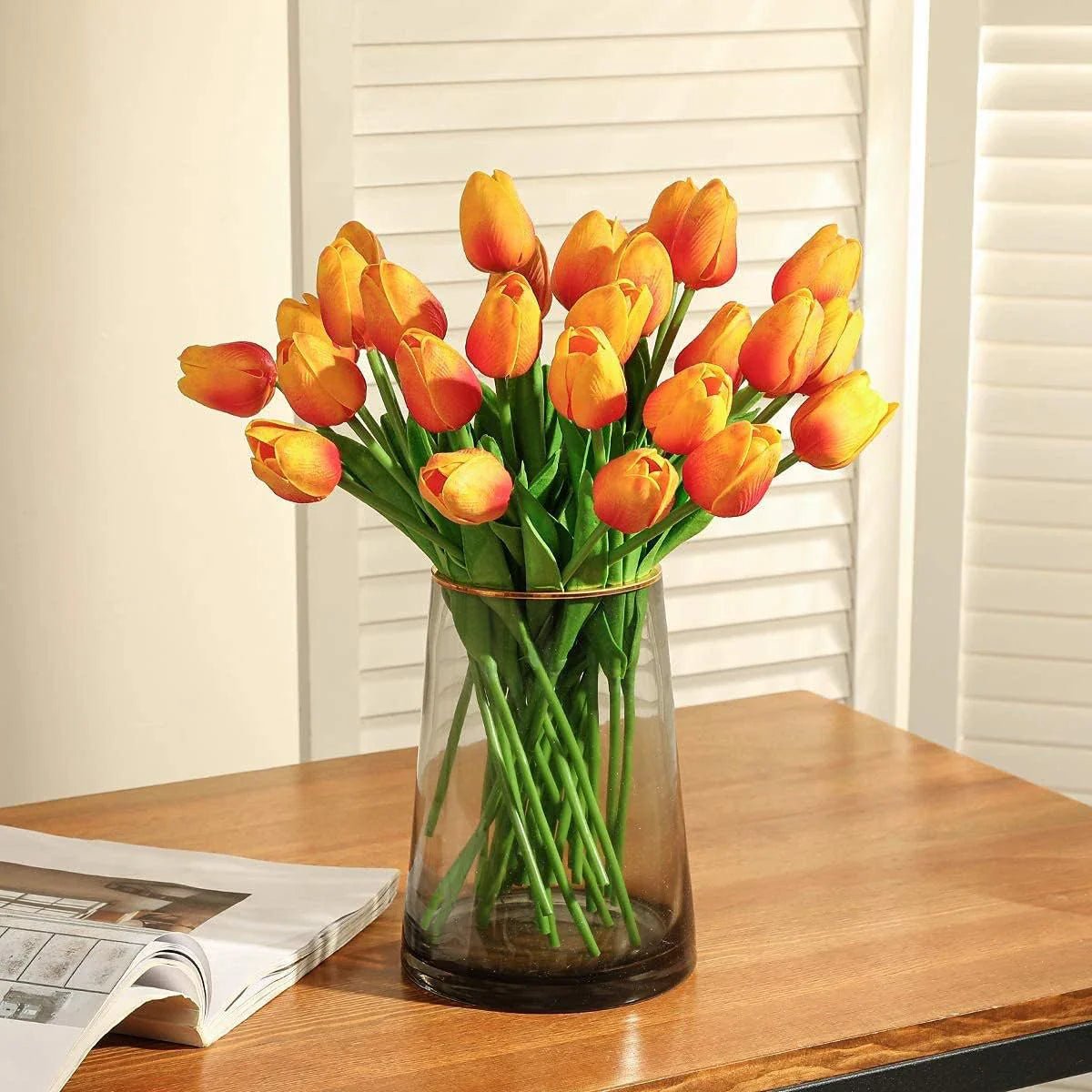 ECHTTULPE – Tulipanes artificiales de tacto real para decoración elegante
