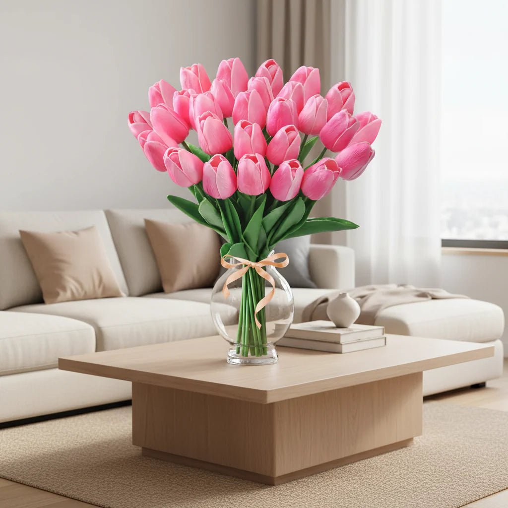 ECHTTULPE – Tulipanes artificiales de tacto real para decoración elegante