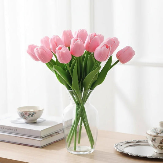 DECOTULIP – Tulipanes artificiales realistas para una decoración de hogar elegante