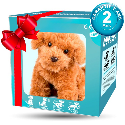 Interactive Plush Robot Dog - Chien jouet réaliste avec bruit & mouvement pour enfants