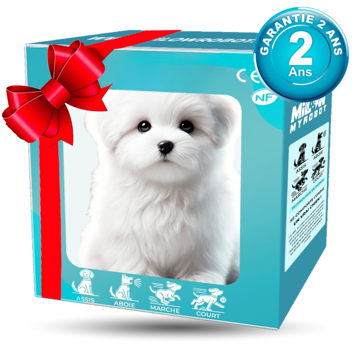 Interactive Plush Robot Dog - Chien jouet réaliste avec bruit & mouvement pour enfants