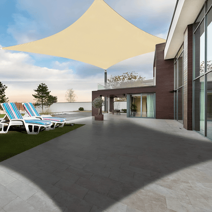 Rechteckiges Sonnensegel Wasserdicht mit UV-Schutz für Terrasse und Balkon 2