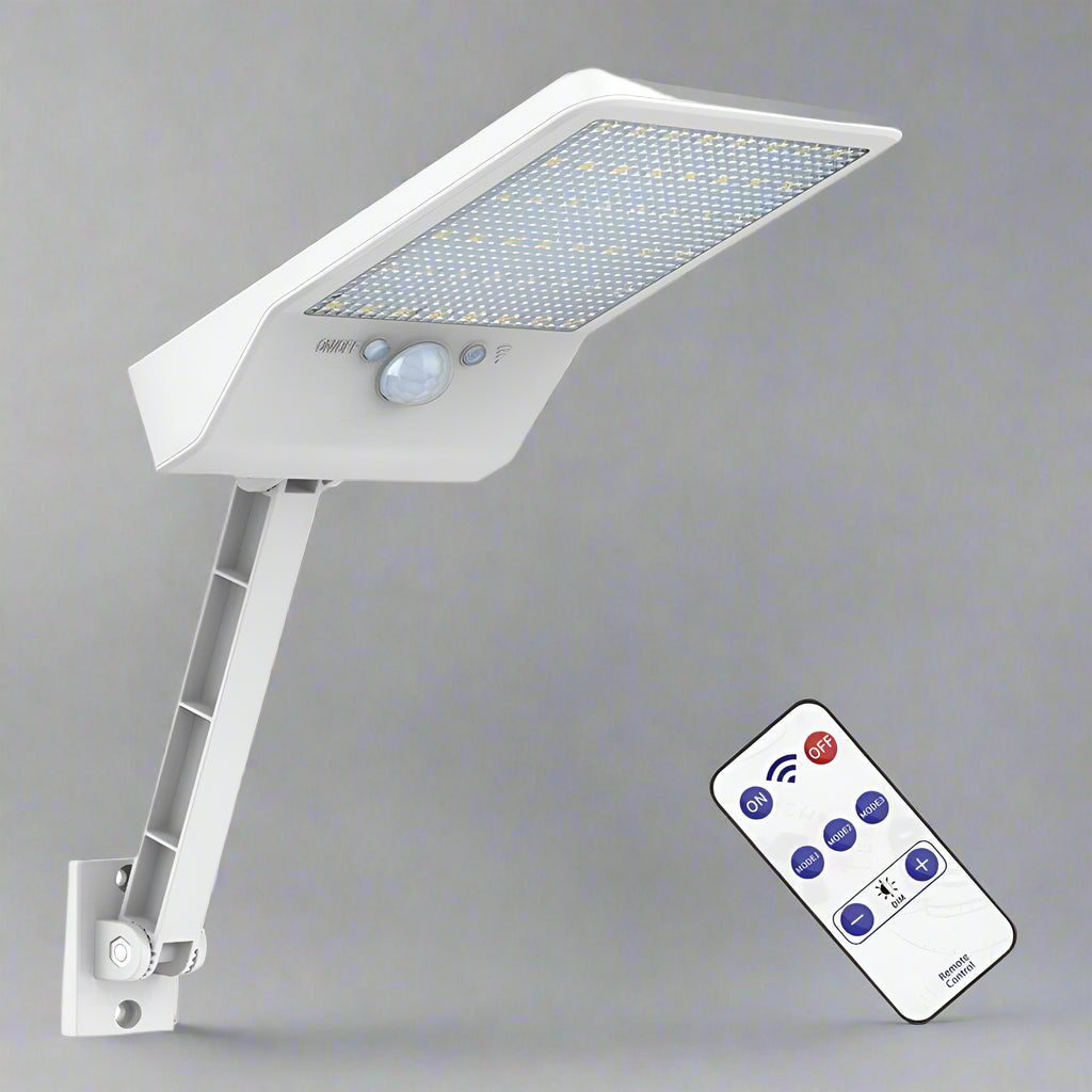 LumiGuard Solarstrahler – LED-buitenlamp met bewegingssensor & afstandsbediening
