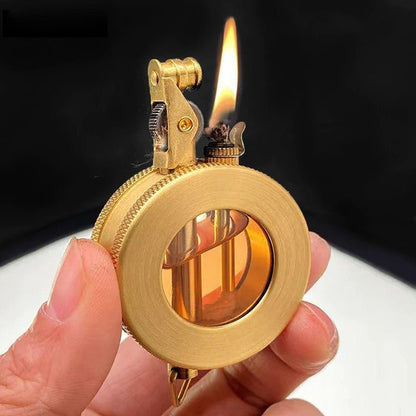METALBLAZE – Retro Metal Kerosene Lighter in Compact Vintage Design