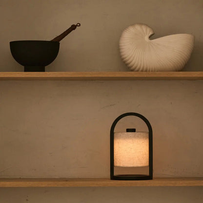 Dimmbare Akku Tischlampe – Kabellose Tischleuchte aus Holz in Dunkelbraun mit 3 Lichtfarben-3