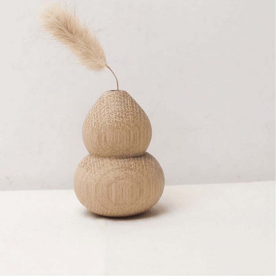 SCANDIFLORA – Decorazione floreale minimalista in legno naturale per la casa