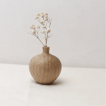 SCANDIFLORA – Decorazione floreale minimalista in legno naturale per la casa