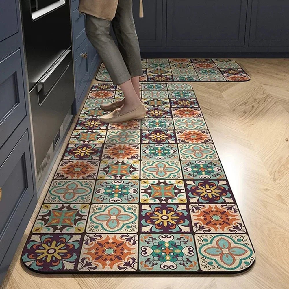 Rutschfester Komfortteppich für Wohnzimmer und Küche – Modernes Design, Hochwertiger Stoff 11