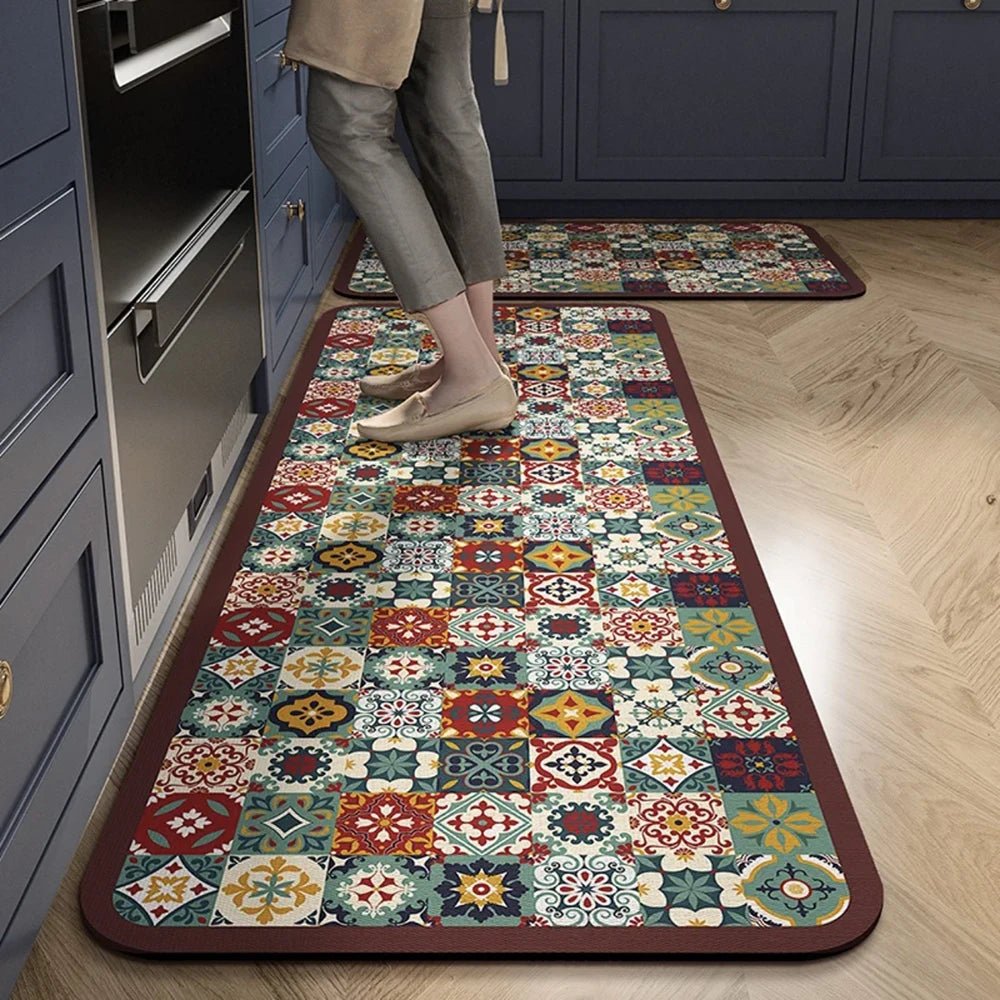 Rutschfester Komfortteppich für Wohnzimmer und Küche – Modernes Design, Hochwertiger Stoff 7