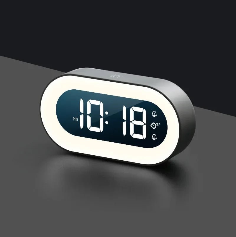 BRILTIME – Dimmable digital alarm clock with adjustable brightness and night light