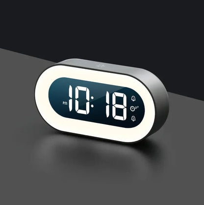 BRILTIME – Dimmable digital alarm clock with adjustable brightness and night light