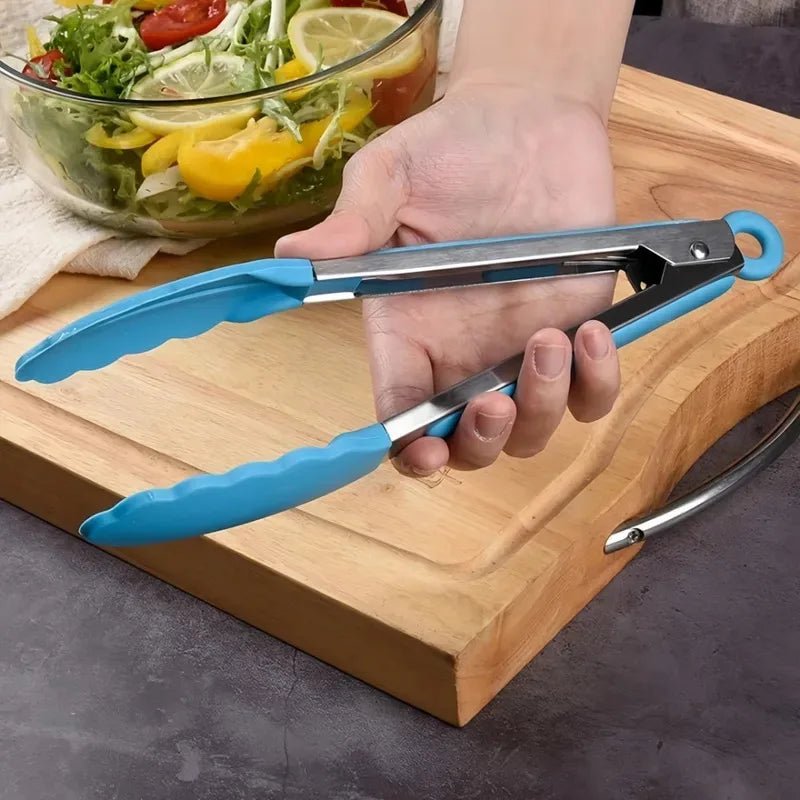 COOKTONG - Pinza de cocina y para servir con mango antideslizante para un agarre preciso y trabajo cómodo en la cocina