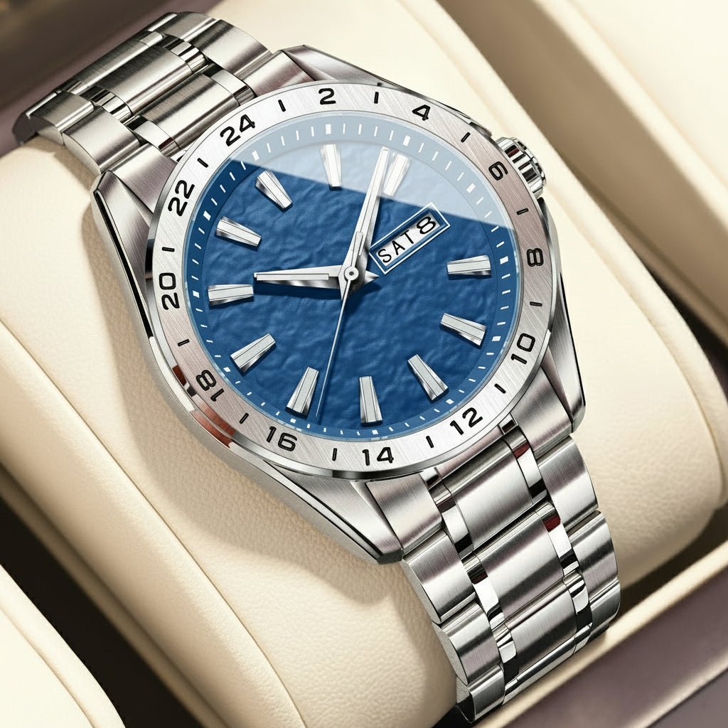 CHRONOSTEEL – Montre de sport pour homme premium avec affichage lumineux