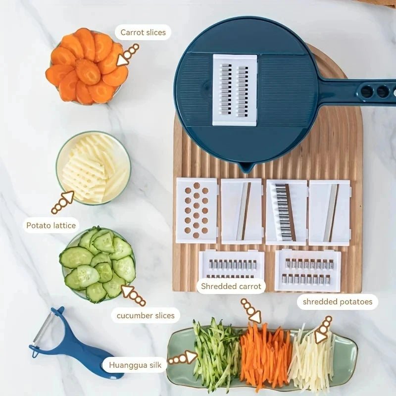 GRATIX – 9-in-1 Kitchen Slicer for Vegetables and Potatoes