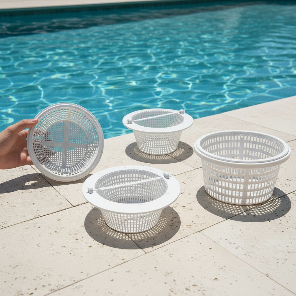 SKIMBASKET – Cestino Skimmer per piscina con manico per piscine Hayward