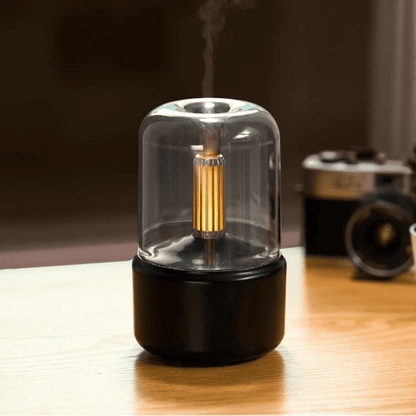 AROMELLE – LED diffuser with flame effect for spa-like comfort at home