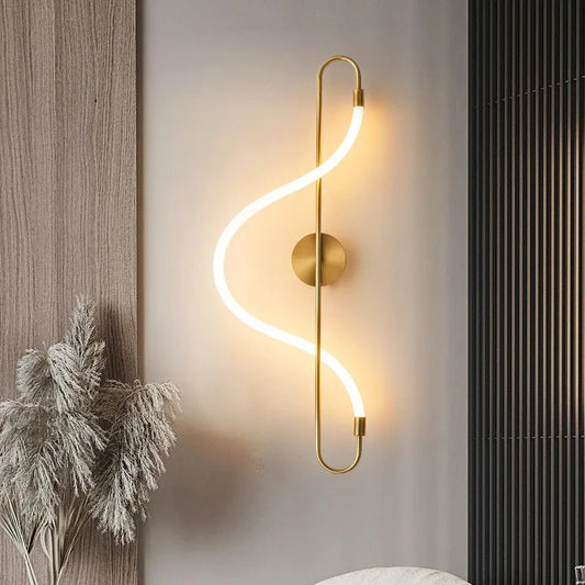 ALUGOLD – Applique murale LED moderne en aluminium doré